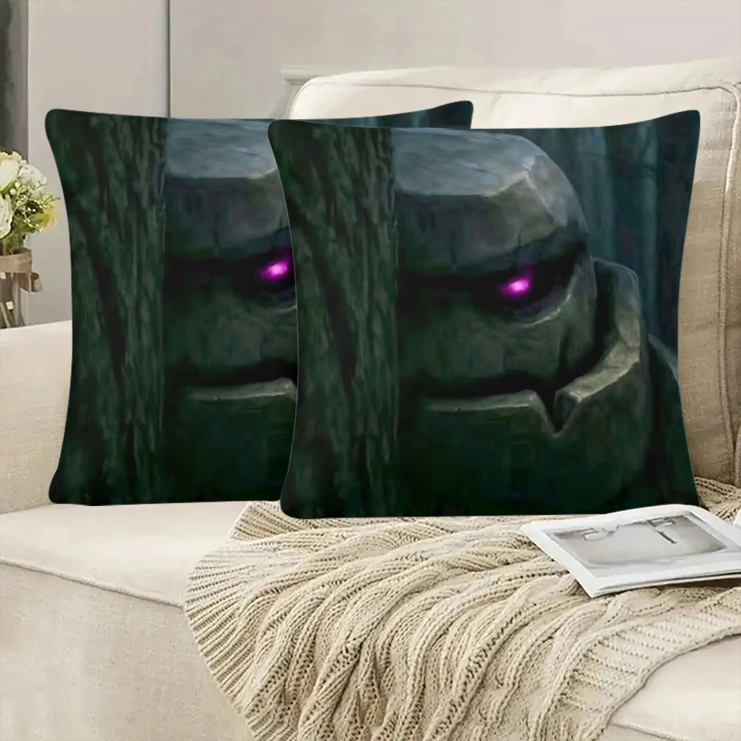Sneaky Golem Design Pillow