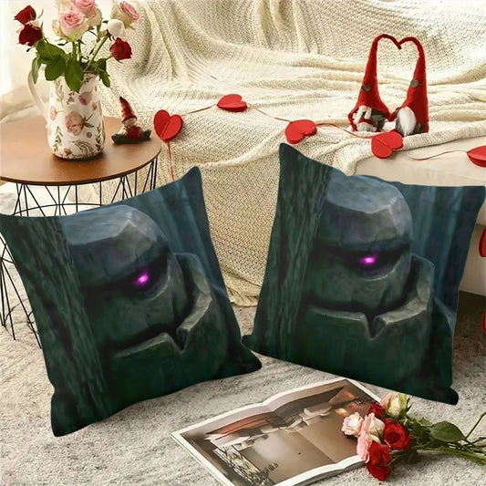 Sneaky Golem Design Pillow